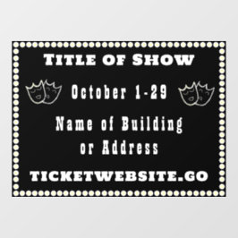 演劇公演 広告 窓用シール ウィンドウサイン