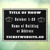 演劇公演 広告 窓用シール ウィンドウサイン (シート3)