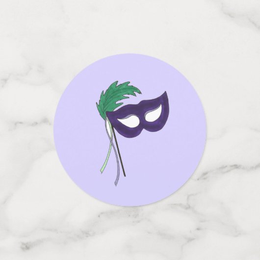 演劇劇場の仮面仮面マルディグラ コンフェッティ (スモール正面)