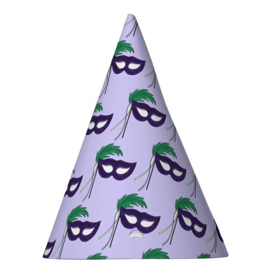 演劇劇場の仮面仮面マルディグラ パーティーハット (右)