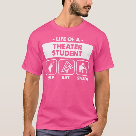 演劇専攻の学生 Tシャツ (正面)