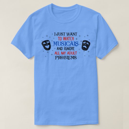 演劇愛好家への贈り物 Tシャツ (デザイン正面)