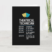 演劇技術者による演劇ステージおもしろい贈り物 カード (正面)
