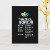 演劇技術者による演劇ステージおもしろい贈り物 カード (黄色い花)