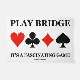 演劇橋それはです魅惑的なゲーム(カードスーツ) ドアマット