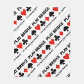 演劇橋それはセラピー4のカードのスーツより安いです フリースブランケット (正面)