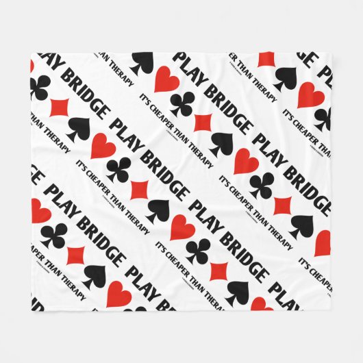演劇橋それはセラピー4のカードのスーツより安いです フリースブランケット (正面(横))