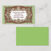 演劇的で、華美な名刺 名刺 (正面/裏面)