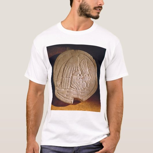 演劇的なマスクを描写するOscillum Tシャツ (正面)
