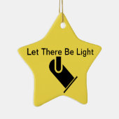 演劇的な照明のオーナメントは"割り当てましたそこにですライト" セラミックオーナメント (右)