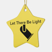 演劇的な照明のオーナメントは"割り当てましたそこにですライト" セラミックオーナメント (左)