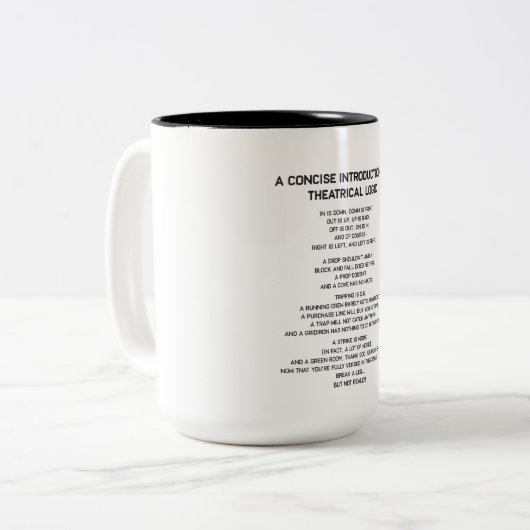 演劇的な論理のおもしろいなブロードウェイのミュージカルシアター ツートーンマグカップ (正面左)