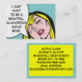 演劇監督/劇場監督アポップ・アートのート名刺 名刺 (正面/裏面)