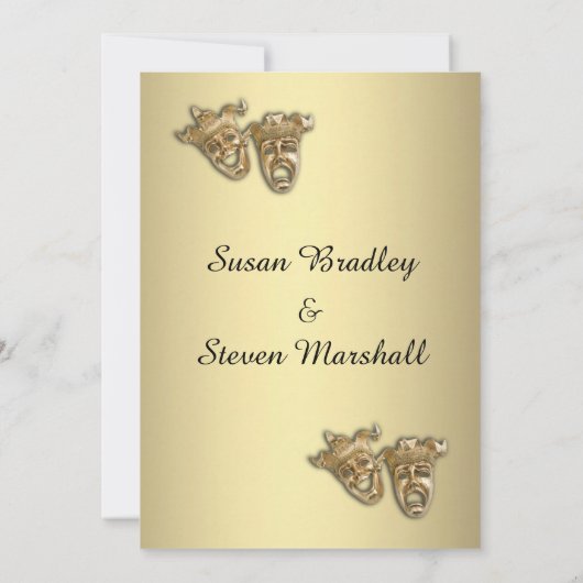 演劇結婚式招待状 招待状 (裏面)