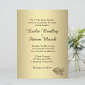 演劇結婚金ゴールド招待状 招待状 (スタンド正面)