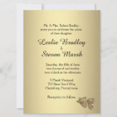 演劇結婚金ゴールド招待状 招待状 (正面)