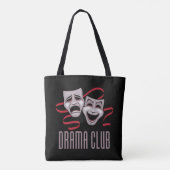 演劇部のコメディとトラジディの仮面 トートバッグ (裏面)
