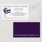 演劇部マスクコミュニティシアターアーツ 名刺 (正面/裏面)