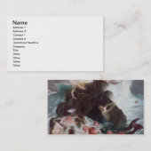 演劇1886年の人魚(キャンバスの油) 名刺 (正面/裏面)