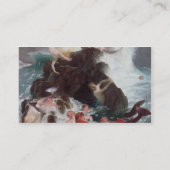 演劇1886年の人魚(キャンバスの油) 名刺 (裏面)