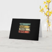 演劇 テクノロジー ギフト 俳優 食う 眠る 繰り返す カード (黄色い花)