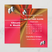 演劇 パンフレット ショー チケット テーマ 結婚式 セーブザデート (正面/裏面)