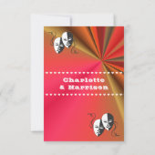 演劇 プリビューチケット 結婚式 テーマ セーブザデート (裏面)