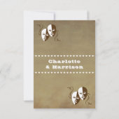 演劇 プレイ ビル ショー チケット テーマ 結婚式 セーブザデート (裏面)