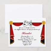 演劇・劇場への招待状 招待状 (正面/裏面)