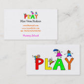 演劇、 名刺 (正面/裏面)