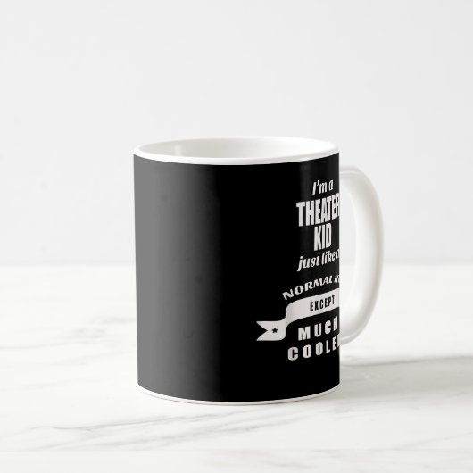 演劇，演劇，子供，演技，クラス，学校おもしろい コーヒーマグカップ (正面右)