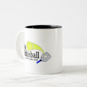 演劇Pickleballあなたの精神のためのよい ツートーンマグカップ (正面左)