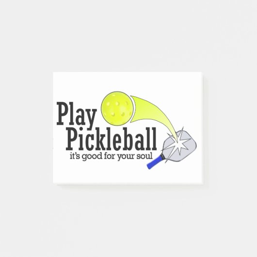 演劇Pickleballあなたの精神のためのよい ポストイット (正面)