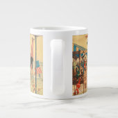 演奏する人々のサーカスコスチュームポスター ジャンボコーヒーマグカップ (裏面)