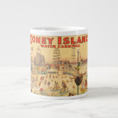 演奏する人々のサーカスコスチュームポスター ジャンボコーヒーマグカップ (正面)