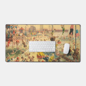 演奏する人々のサーカスコスチュームポスター デスクマット (キーボード&マウス)