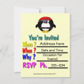 演奏会の招待状か卒業 招待状 (裏面)