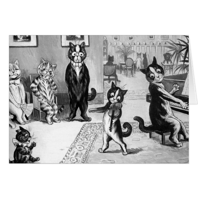 演奏会を与えている子ネコ (正面横)