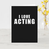 演技が好き - 俳優へのプレゼント カード (黄色い花)