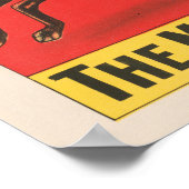 演技する犬とのピエロを示すサーカスポスター ポスター (角)