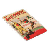 演技する犬とのピエロを示すサーカスポスター マグネット (右側)