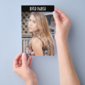 演技のヘッドショットコンポジットカード チラシ (ハンドル)