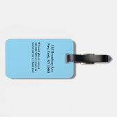 演技エディショ遊ンスクリプトのスタイル ラゲッジタグ (裏面横)