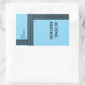 演技エディショ遊ンスクリプトのスタイル 長方形シール (バッグ)