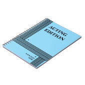 演技エディショ遊ンスクリプト形式のノートブック ノートブック (左側)