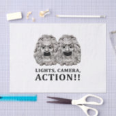 演技コンセプトグラフィックロゴ 薄葉紙 (クラフト)