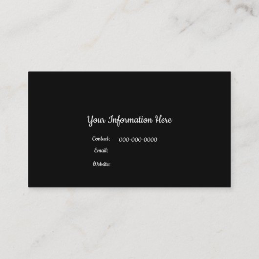 演技フォトカードテンプレートヘッドショットアクター  名刺 (裏面)