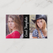 演技フォトカードテンプレートヘッドショットアクター  名刺 (正面)