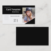 演技フォトカードヘッドショットアクター 名刺 (正面/裏面)