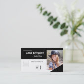 演技フォトカードヘッドショットアクター 名刺 (スタンド正面)